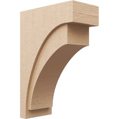 Ekena Millwork 12"W x 24"D x 36"H Classic Rivera Rough Cedar Woodgrain TimberThane Corbel, Primed Tan CORUR12X24X36RIVRCPR